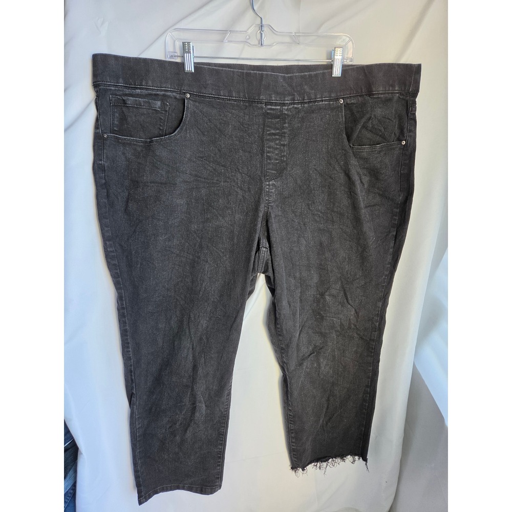Universal Thread Pull-On Jeans Women  Black Skinny High Rise Tapered